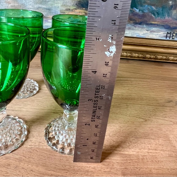 Anchor Hocking Bubble Foot Juice Glasses
